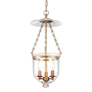 Hampton 3 Light Pendant 20.75 Inch Tall and 10.25 Inch Wide by Hudson Valley - 1071388