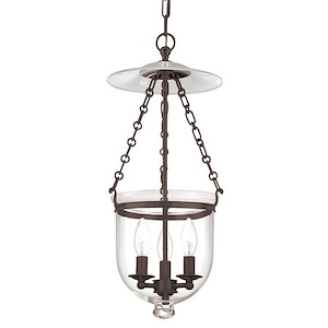 Hampton 3 Light Pendant 20.75 Inch Tall and 10.25 Inch Wide by Hudson Valley - 1071388