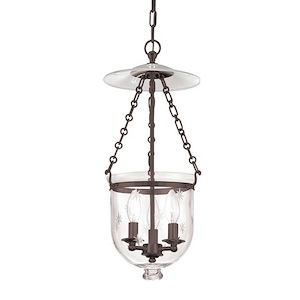 Hampton 3 Light Pendant 20.75 Inch Tall and 10.25 Inch Wide by Hudson Valley - 1071390
