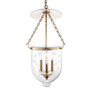 Hampton 3 Light Pendant 25 Inch Tall and 12 Inch Wide by Hudson Valley - 1071396