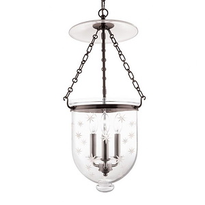 Hampton 3 Light Pendant 25 Inch Tall and 12 Inch Wide by Hudson Valley - 1071396