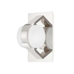 Orbit 8W 1 LED Wall Sconce 8 Inch Tall and 4.75 Inch Wide by Hudson Valley - 1362491