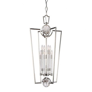 Waterloo 8 Light Lantern 41.75 Inch Tall and 21.25 Inch Wide by Hudson Valley - 1214937