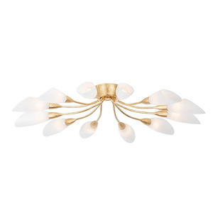 Enfield - 12 Light Semi-Flush Mount-7.75 Inches Tall and 42 Inches Wide - 1345570