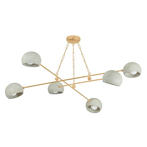 Turner - 6 Light Chandelier-14 Inches Tall and 60 Inches Wide - 1345572