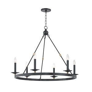 Allendale 6-Light Chandelier - 35.75 Inches Wide by 27.75 Inches High - 749923