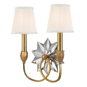 Barton - Two Light Wall Sconce - 13.5 Inches Wide by 14.75 Inches High - 1071414