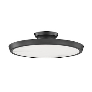 Draper - One Light Flush Mount in Modern Style - 15.5 Inches Wide by 2.75 Inches High - 1001642