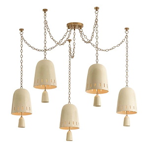 Omi - 5 Light Chandelier-17.5 Inch Tall and 50 Inch Wide - 1420614