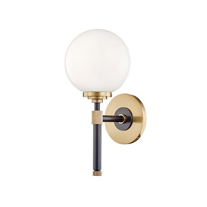 Bowery One Light Bath Bracket - 6 Inches Wide by 12.75 Inches High - 92072