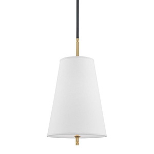 Bowery - One Light Pendant in Transitional Style - 14 Inches Wide by 25 Inches High - 1001645