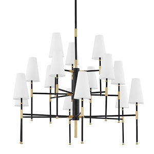 Bowery - 15 Light Chandelier in Contemporary/Modern Style - 48 Inches Wide by 40 Inches High - 1050323