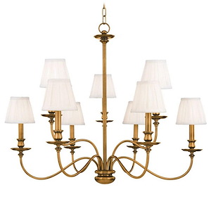 Menlo Park - Nine Light Chandelier - 33.5 Inches Wide by 27 Inches High - 92104