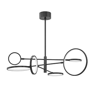 Saturn - Six Light Chandelier in Modern Style - 44.5 Inches Wide by 13.25 Inches High - 1001648