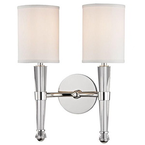 Volta 2 Light Wall Sconce 15.25 Inch Tall and 11.5 Inch Wide by Hudson Valley - 1362557