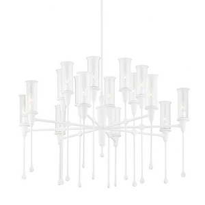 Chisel 16 Light Chandelier 28 Inch Tall and 41.25 Inch Wide by Hudson Valley - 1362559