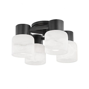 Centerport 4 Light Semi Flush Mount 11.5 Inch Tall and 11.5 Inch Wide by Hudson Valley - 1362563