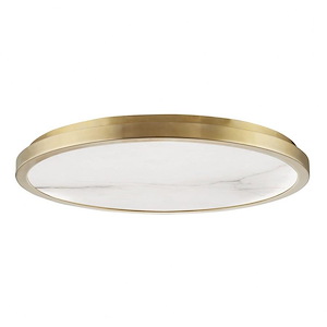 Woodhaven - 24 Inch 30W 1 LED Flush Mount in Modern/Transitional Style - 24 Inches Wide by 2 Inches High - 1032595