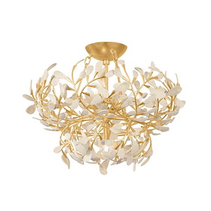 Maybrook - 4 Light Semi-Flush Mount-14 Inch Tall and 22 Inch Wide - 1371354
