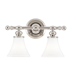 Weston 2 Light Bath Vanity - 16 Inches Wide by 10 Inches High - 92162