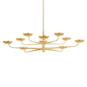 Taormina - 100W 10 LED Chandelier-17.25 Inch Tall and 63 Inch Wide - 1371359