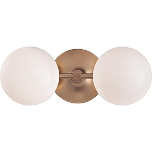 Fleming 2-Light LED Bath Bracket - 13 Inches Wide by 5 Inches High - 750040