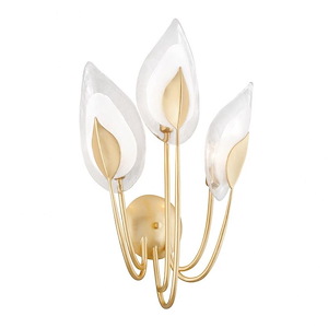 Blossom - Three Light Wall Sconce in Transitional Style - 15.75 Inches Wide by 34.25 Inches High - 921623