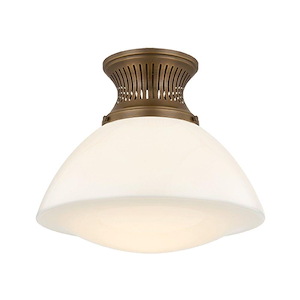 Bruceville - 1 Light Flush Mount-13.75 Inch Tall and 16 Inch Wide - 1420623