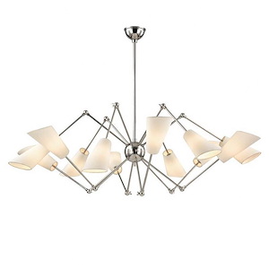 Buckingham 12 Light Chandelier 23.5 Inch Tall and 54 Inch Wide by Hudson Valley - 1362601