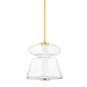 Palermo - 15W 1 LED Pendant-22.5 Inches Tall and 13 Inches Wide - 1099690
