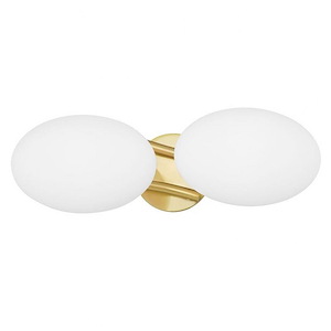 Wagner 2 Light Bath Vanity 5.5 Inch Tall and 17.75 Inch Wide by Hudson Valley - 1032587