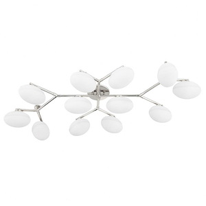 Wagner - 59.5 Inch 72W 12 LED Semi-Flush Mount in Modern/Transitional Style - 59.5 Inches Wide by 7.75 Inches High - 1032592