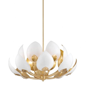 Lotus - 16 Light Chandelier in Modern Style - 41.25 Inches Wide by 29.25 Inches High - 936353
