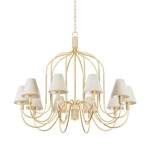 Warrensburg - 10 Light Chandelier-35.75 Inches Tall and 44 Inches Wide - 1345608