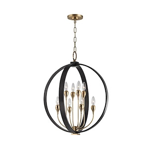 Dresden - Eight Light 2-Tier Chandelier - 22 Inches Wide by 26 Inches High - 523000