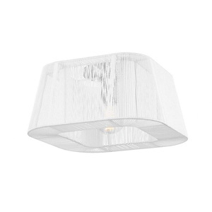 Verona Beach 1 Light Flush Mount in Transitional Essentials Everyday Modern Style 6.75 Inches Tall and 13.75 Inches Wide - 1093617