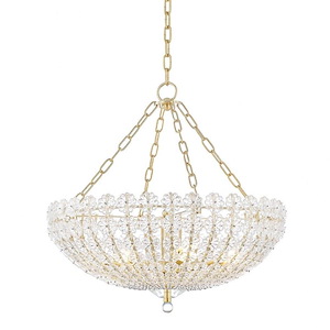 Floral Park - Eight Light Chandelier in Transitional Style - 24.5 Inches Wide by 25 Inches High - 921647