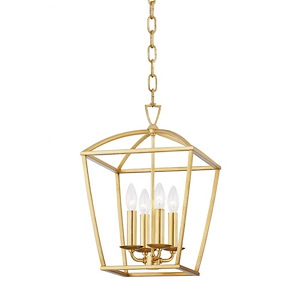 Bryant - 4 Light Small Pendant in Transitional Style - 12 Inches Wide by 17.75 Inches High - 1032556