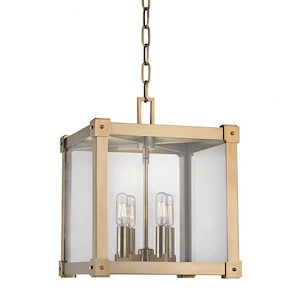 Forsyth 4 Light Lantern 15.25 Inch Tall and 12.25 Inch Wide by Hudson Valley - 1362713