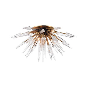 Sparta - Six Light Semi-Flush Mount - 28 Inches Wide by 14.25 Inches High - 523162