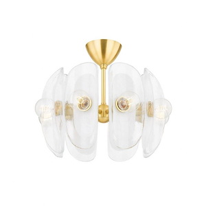 Hilo - 8 Light Semi-Flush Mount-15.25 Inches Tall and 22 Inches Wide - 1290779