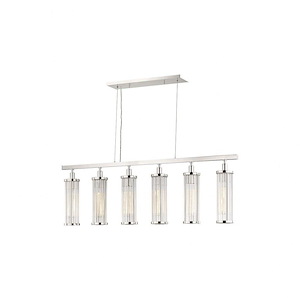 Marley 6-Light Island-Light - 46.5 Inches Wide by 15 Inches High - 750148