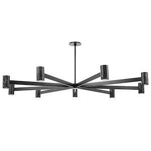 Predock - 288W 9 LED Chandelier-6.75 Inches Tall and 64 Inches Wide - 1099695