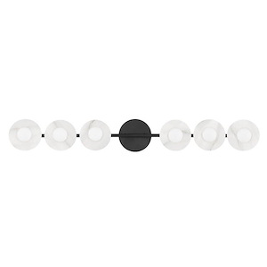 Elmont 6 Light Modern Bath and Vanity Light in Modern Style - 34.25 Inches Wide by 4.75 Inches High - 1001666