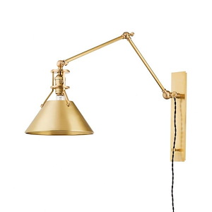 Metal No. 2 - 1 Light Plug-in Wall Sconce-45 Inches Tall and 9.5 Inches Wide - 1290816