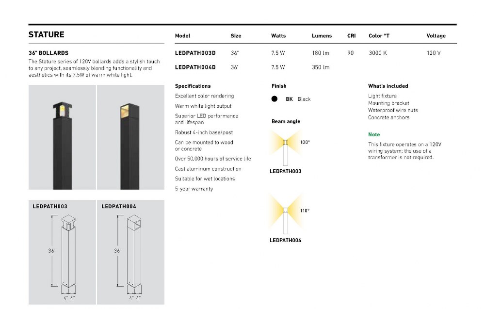 LEDPATH004D-BK