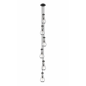 Owego - 3 Light Cord Hung Pendant In Art Deco Style-11.25 Inches Tall and 7.13 Inches Wide - 1302374