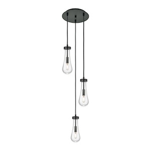 Owego - 3 Light Multi Pendant-41.63 Inch Tall and 10.5 Inch Wide - 1421506