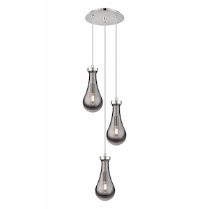 Owego - 3 Light 5" Multi Pendant-42.75 Inch Tall and 11.63 Inch Wide - 1421469