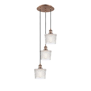Niagara - 3 Light Cord Hung Multi Pendant-26.25 Inch Tall and 13 Inch Wide - 1421593